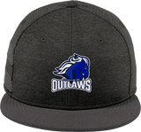 Brandywine Outlaws New Era Shadow Heather Striped Flat Bill Snapback Cap